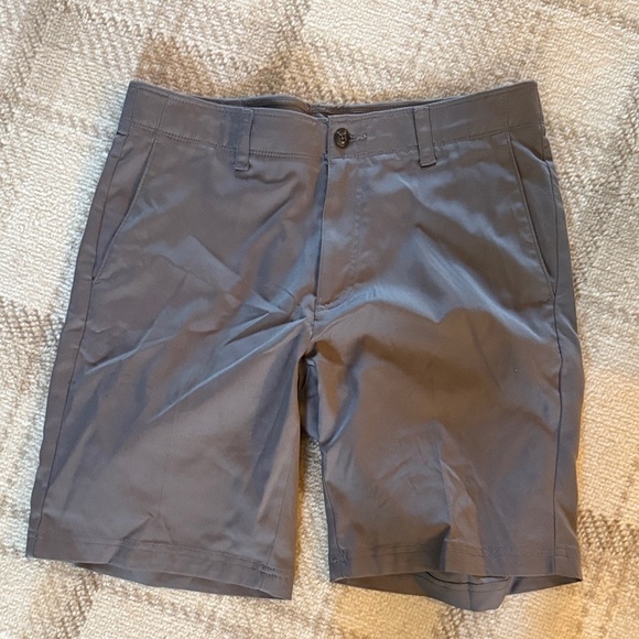PGA Tour Men's Charcoal Flat Front Shorts - Picture 1 of 2